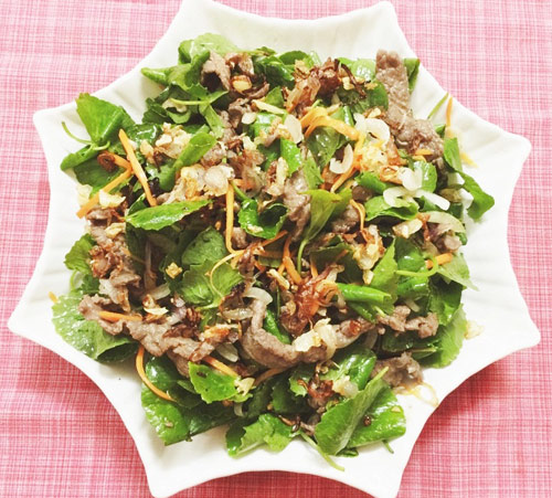 salad thịt bò giảm cân